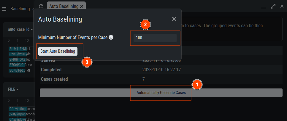 Automatically create cases