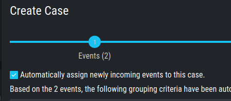 Assign New Events to Cases