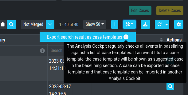 Export Case Template