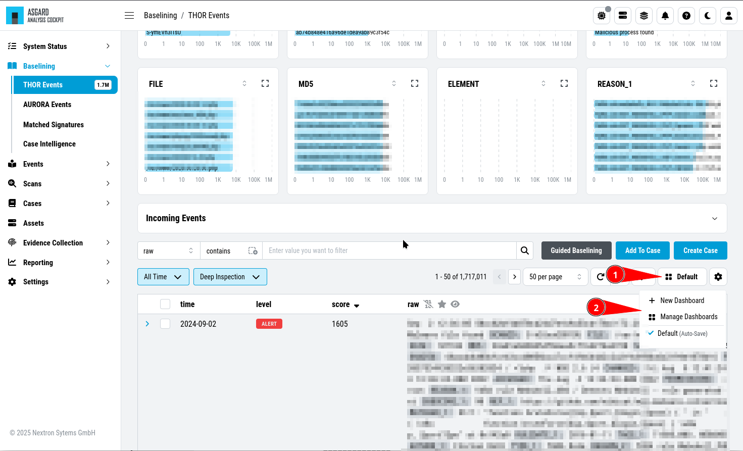 Baselining Dashboards