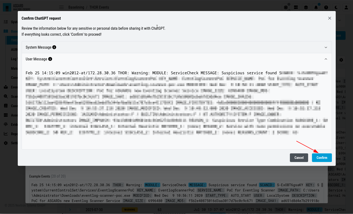 ChatGPT Case Confirmation